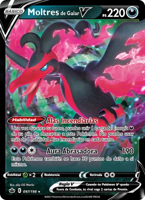 Moltres de Galar V 97 – Reinado Escalofriante