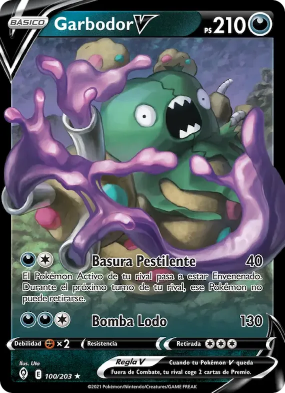 Garbodor V 100 – Cielos Evolutivos