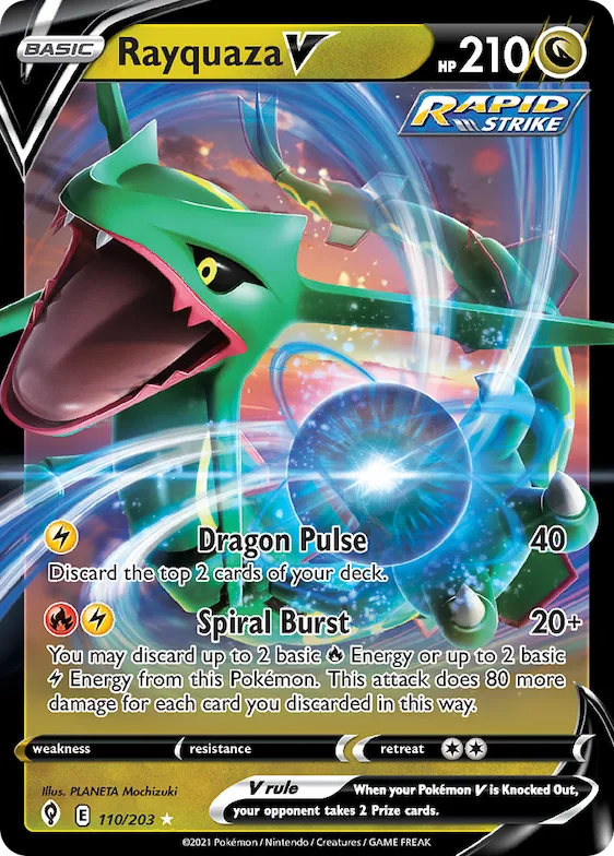 Rayquaza V #110 – Evolving Skies