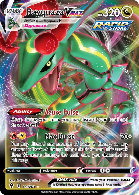 Rayquaza VMAX #111 – Evolving Skies