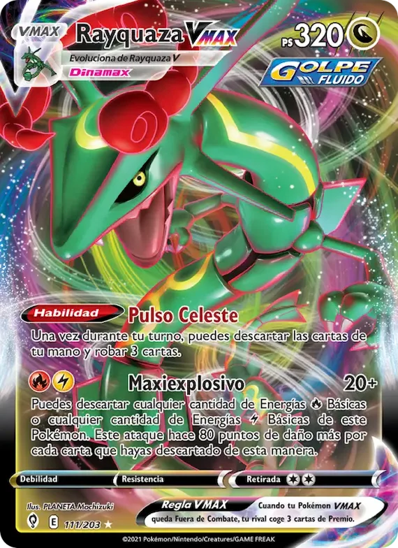 Rayquaza VMAX 111 – Cielos Evolutivos