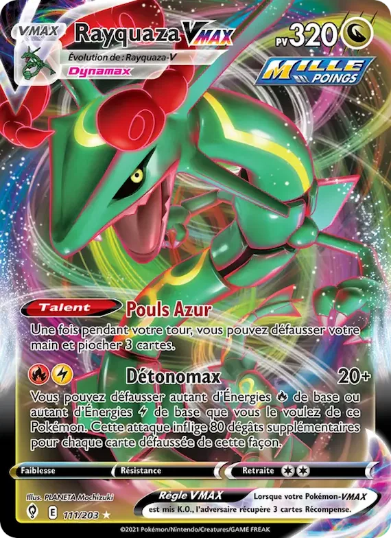 Rayquaza VMAX 111 – Évolution Céleste
