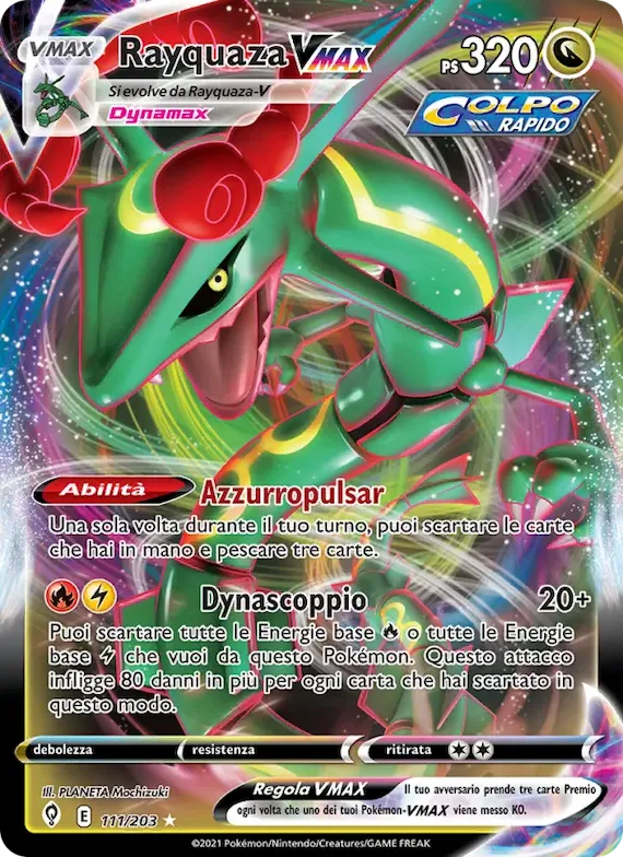 Rayquaza VMAX 111 – Evoluzioni Eteree