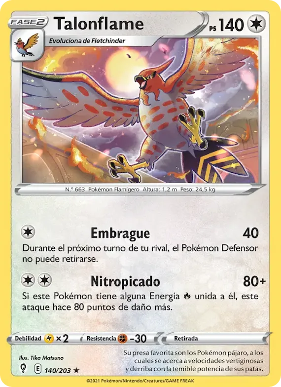 Talonflame 140 – Cielos Evolutivos