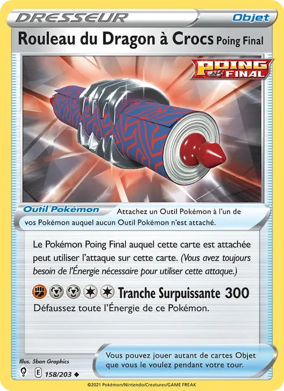 Rouleau du Dragon à Crocs Poing Final 158 – Évolution Céleste