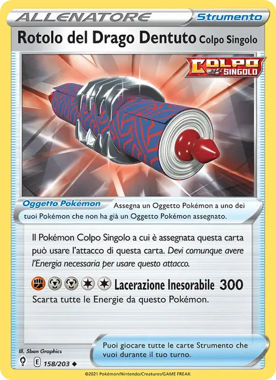 Rotolo del Drago Dentuto Colpo Singolo 158 – Evoluzioni Eteree