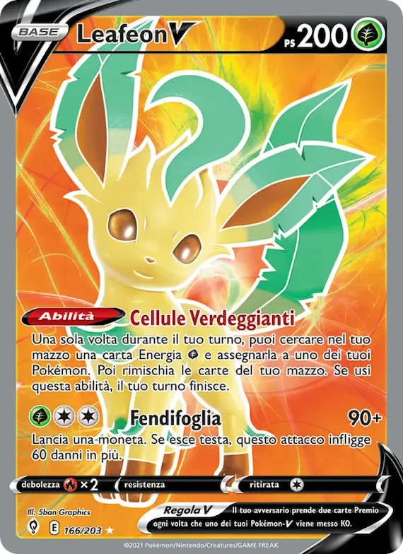 Leafeon V 166 – Evoluzioni Eteree