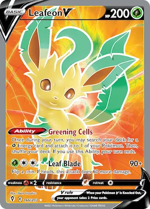 Leafeon V #166 – Evolving Skies