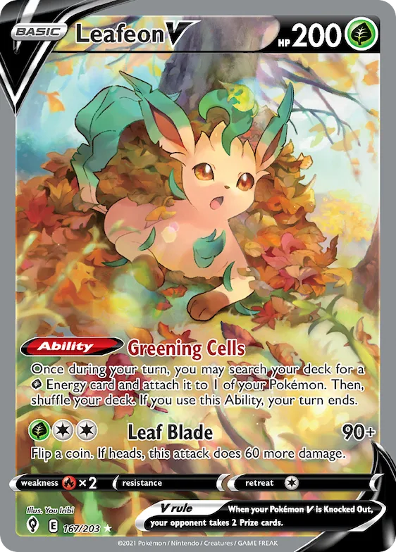 Leafeon V #167 – Evolving Skies
