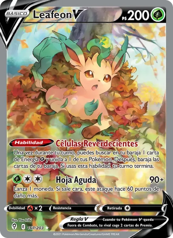 Leafeon V 167 – Cielos Evolutivos