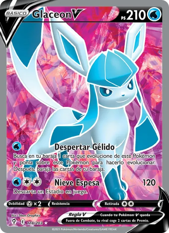Glaceon V 174 – Cielos Evolutivos