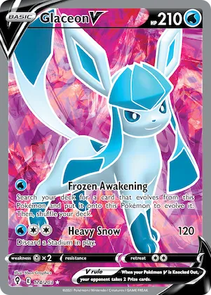 Glaceon V #174 – Evolving Skies