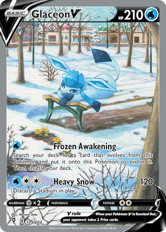 Glaceon V #175 – Evolving Skies