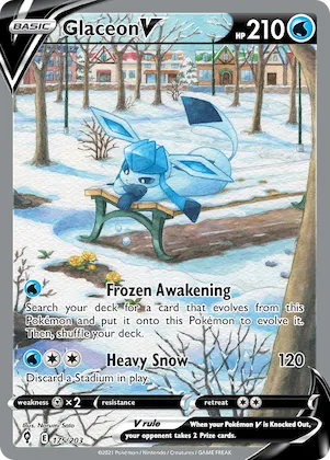 Glaceon V #175 – Evolving Skies
