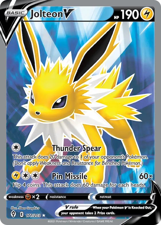 Jolteon V #177 – Evolving Skies