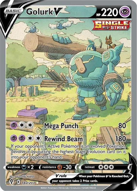 Golurk V #182 – Evolving Skies