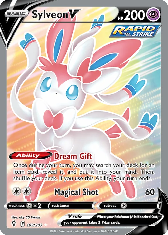 Sylveon V #183 – Evolving Skies