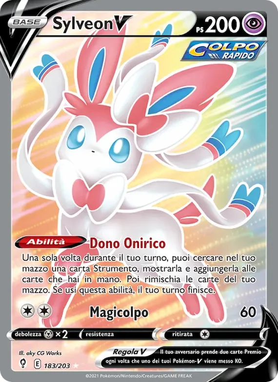 Sylveon V 183 – Evoluzioni Eteree