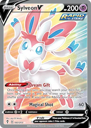 Sylveon V #183 – Evolving Skies