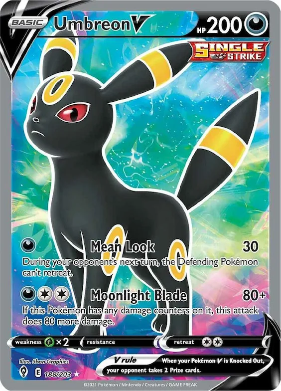 Umbreon V #188 – Evolving Skies