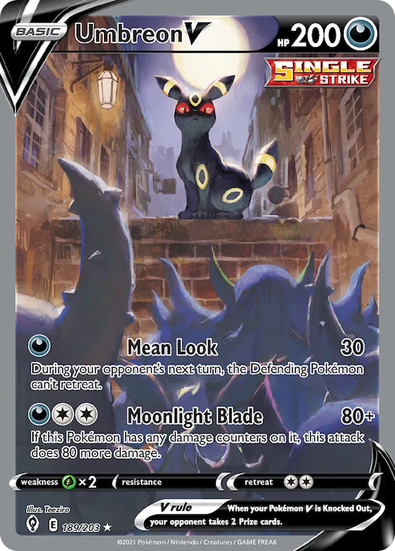 Umbreon V #189 – Evolving Skies