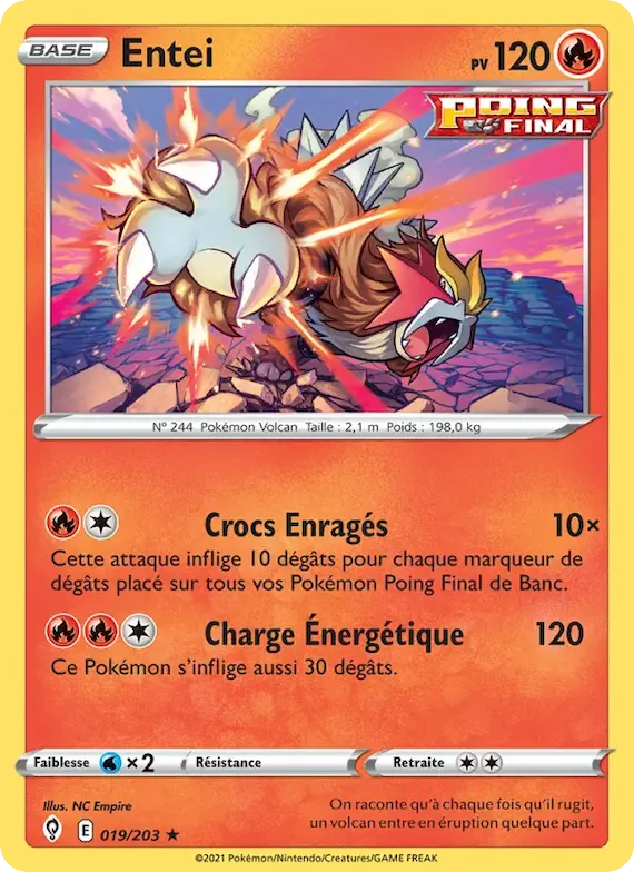 Entei 19 – Évolution Céleste