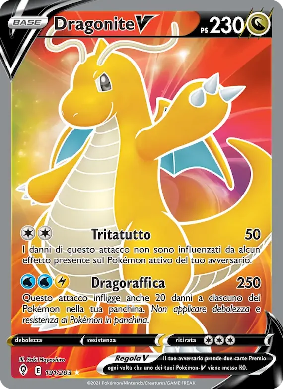 Dragonite V 191 – Evoluzioni Eteree