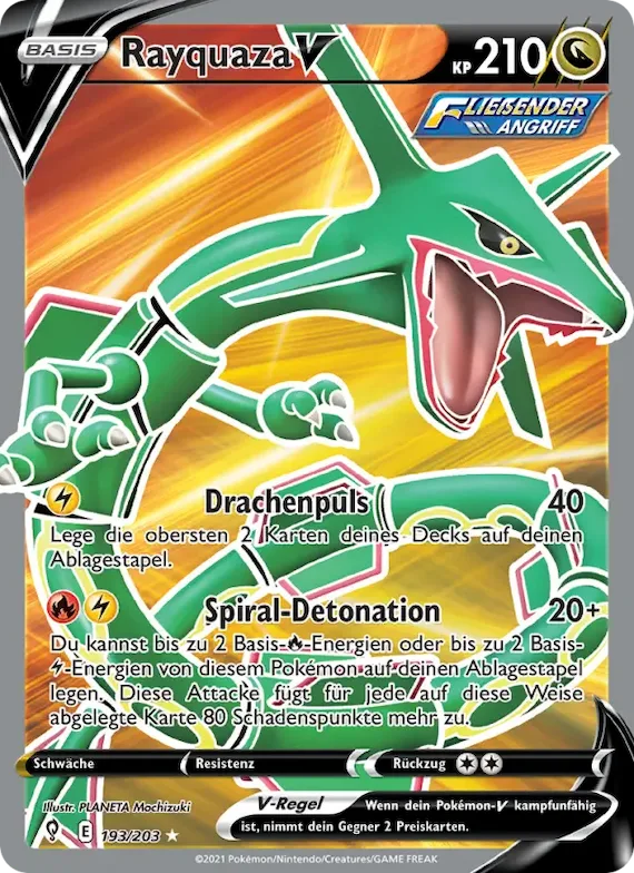Rayquaza V 193 – Drachenwandel