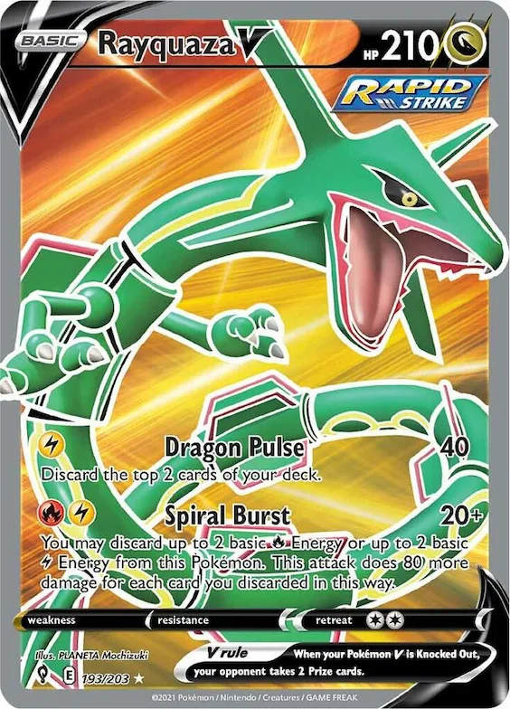 Rayquaza V #193 – Evolving Skies