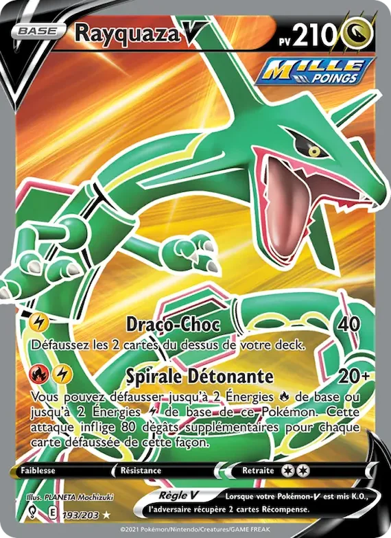 Rayquaza V 193 – Évolution Céleste