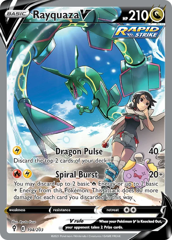 Rayquaza V #194 – Evolving Skies