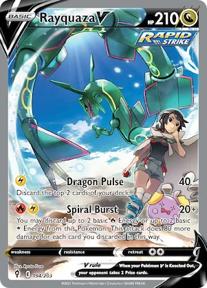 Rayquaza V #194 – Evolving Skies