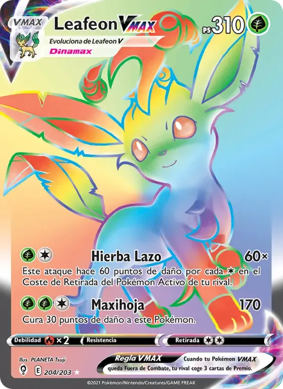 Leafeon VMAX 204 – Cielos Evolutivos