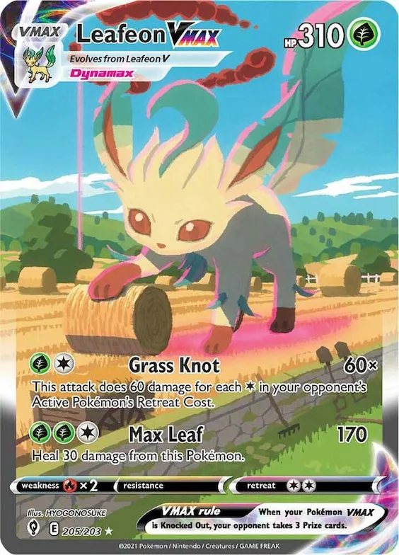 Leafeon VMAX #205 – Evolving Skies
