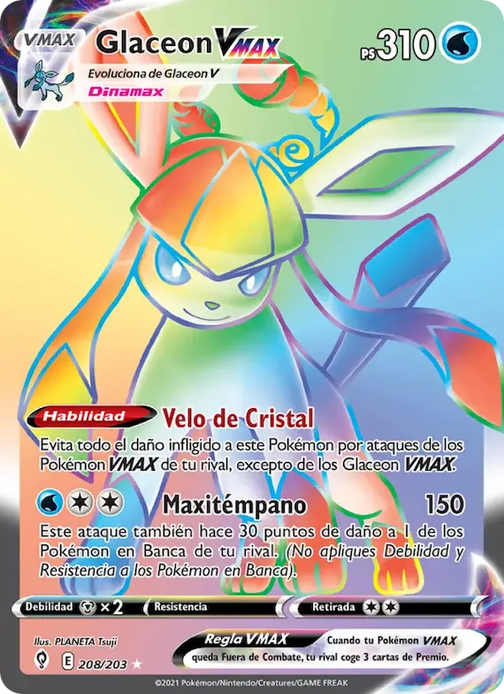 Glaceon VMAX 208 – Cielos Evolutivos