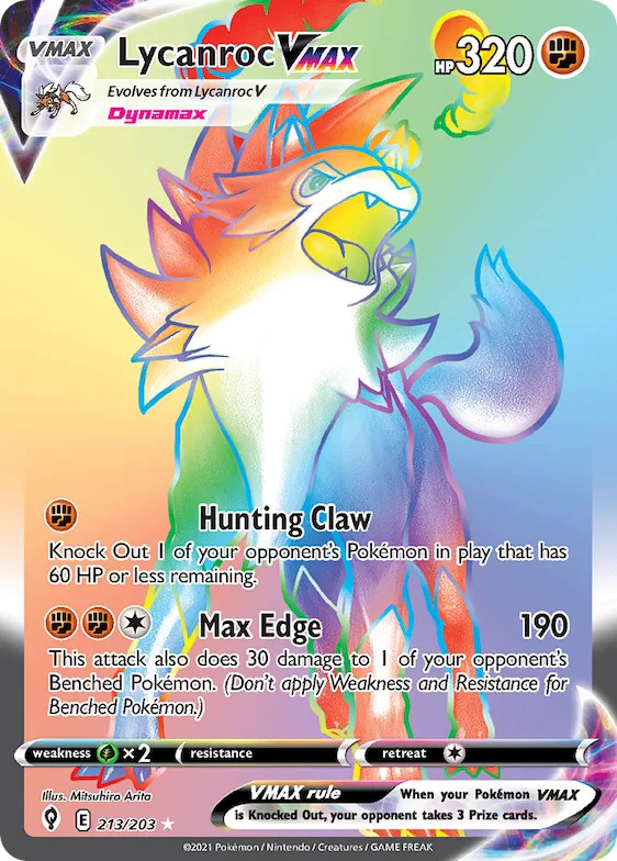 Lycanroc VMAX #213 – Evolving Skies