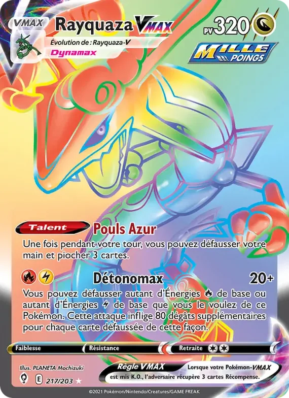 Rayquaza VMAX 217 – Évolution Céleste