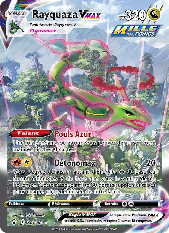 Rayquaza VMAX 218 – Évolution Céleste