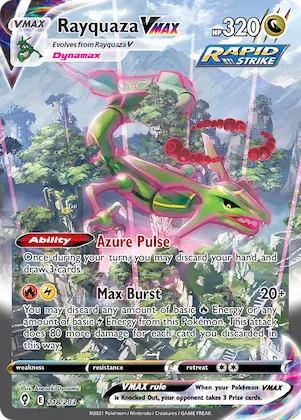 Rayquaza VMAX #218 – Evolving Skies