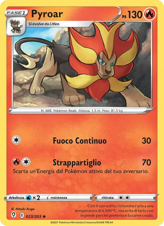 Pyroar 23 – Evoluzioni Eteree