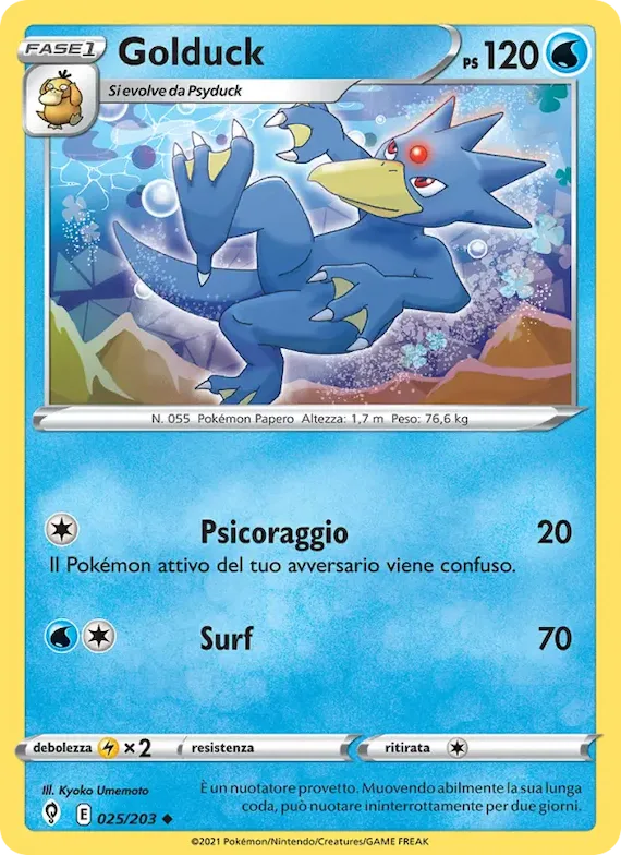 Golduck 25 – Evoluzioni Eteree