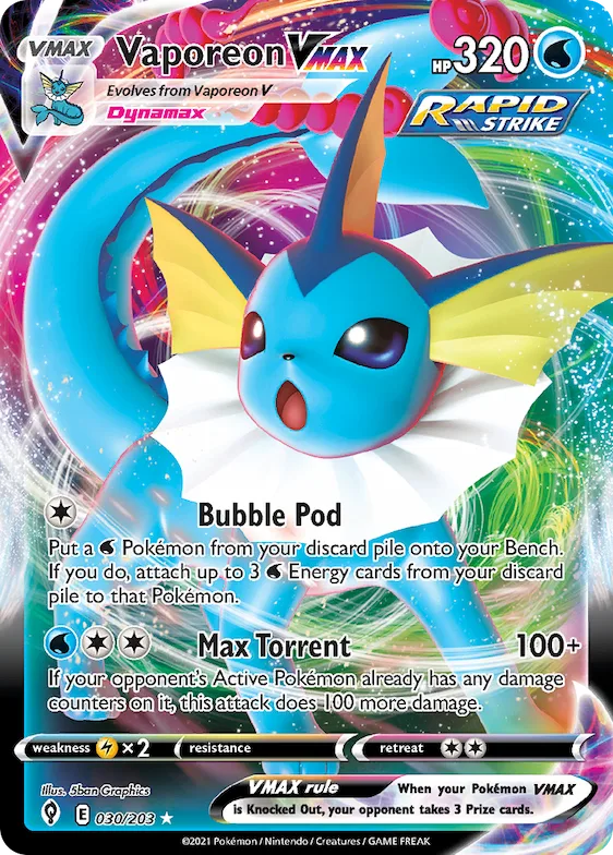 Vaporeon VMAX #30 – Evolving Skies
