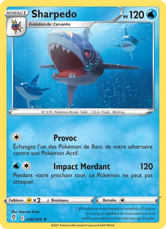 Sharpedo 36 – Évolution Céleste
