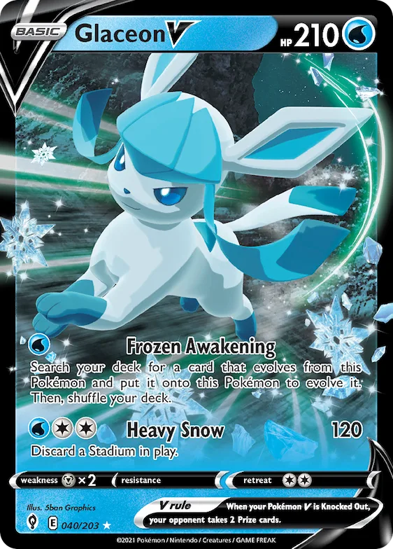 Glaceon V #40 – Evolving Skies