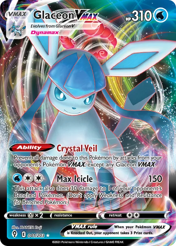Glaceon VMAX #41 – Evolving Skies