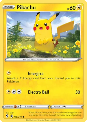 Pikachu #49 – Evolving Skies