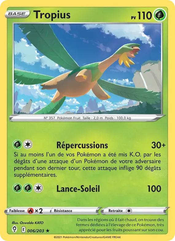 Tropius 6 – Évolution Céleste