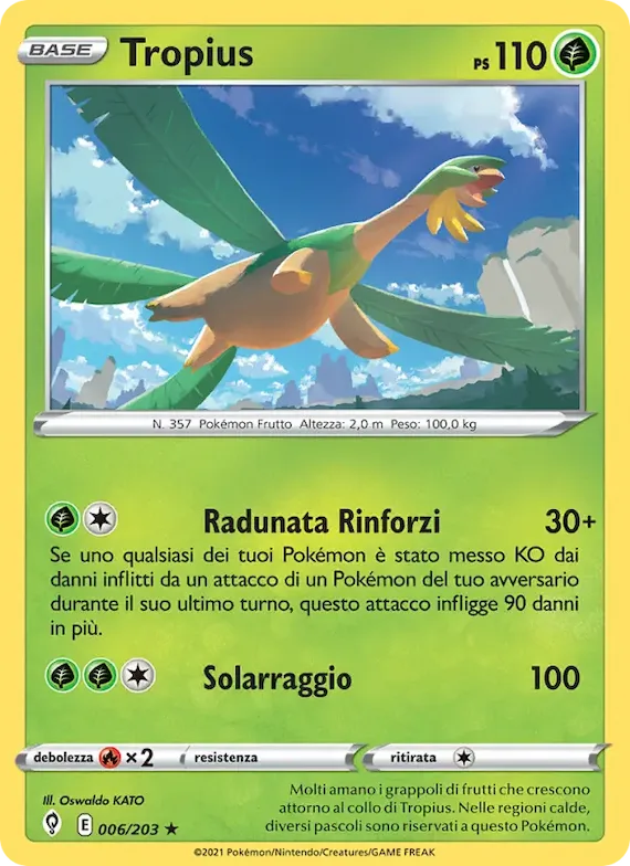 Tropius 6 – Evoluzioni Eteree