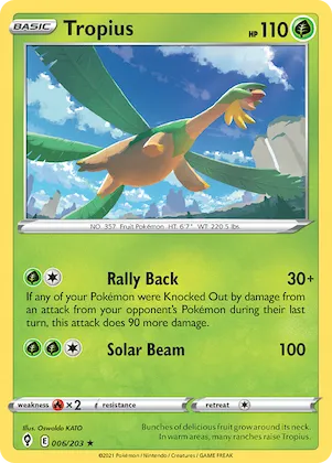 Tropius #6 – Evolving Skies