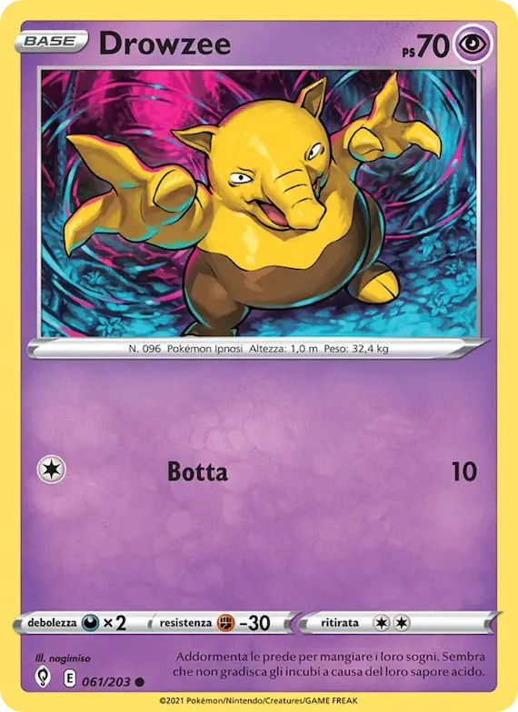 Drowzee 61 – Evoluzioni Eteree